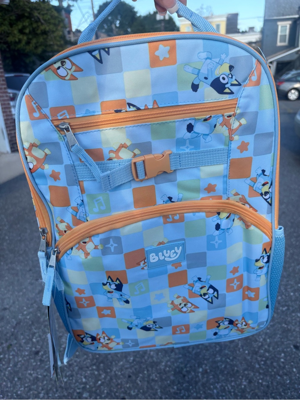 Kids Backpack – Blue & Orange